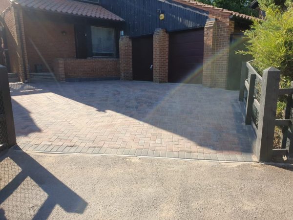 Our block pavers working in Ardfert